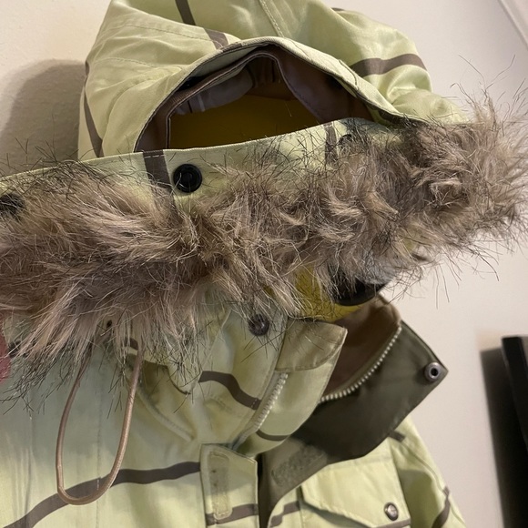 Foursquare striped mens snowboard jacket- Large - Picture 4 of 5